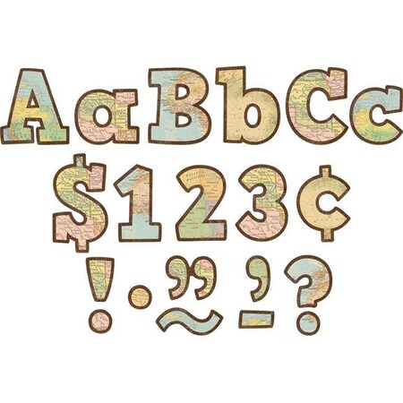 Teacher Created Resources Teacher Created Resources TCR8575-3 Travel Map Bold Block Letters Combo Pack; 4 in. - 3 per Pack TCR8575-3